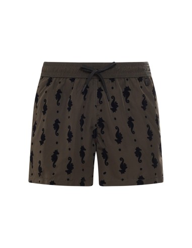 BOXER GUADALUPA MILITARE STAMPA FLOCK